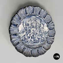 Load image into Gallery viewer, Glazed ceramic plate by Alba Docilia Albisola, 1950s
