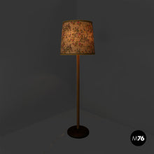 将图片加载到图库查看器，Floor lamp in wood and fabric, 1930s
