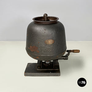 Table butter making machine in dark gray metal by Ing. Carlo Sioli, 1900-1950s