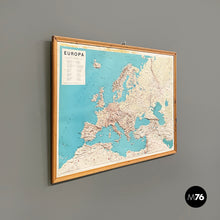 Charger l&#39;image dans la galerie, Geographical map of Europe, 1950-1990s
