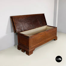 Load image into Gallery viewer, Chest with folding top in wood, 1600s
