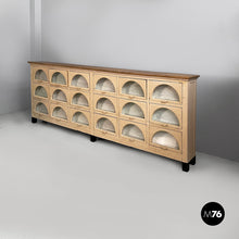 Carica l'immagine nel visualizzatore di Gallery, Chest of drawers in wood and glass, 1930s
