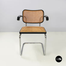 画像をギャラリービューアに読み込む, Chair with armrests Cesca by Marcel Breuer for Gavina, 1960s
