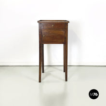 将图片加载到图库查看器，Wooden bedside table, early 1900s
