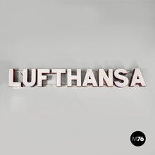 Load image into Gallery viewer, Sign Lufthansa in white plexiglass, 1970s
