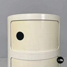 Charger l&#39;image dans la galerie, White plastic bedside tables Componibili by Anna Castelli Ferrieri for Kartell, 1970s
