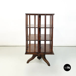 Revolving bookcase in wood, 1920s