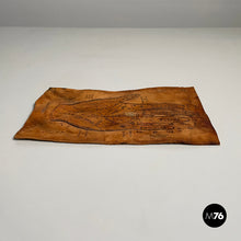 画像をギャラリービューアに読み込む, Leather sheet with hand drawing, 1950-1990s
