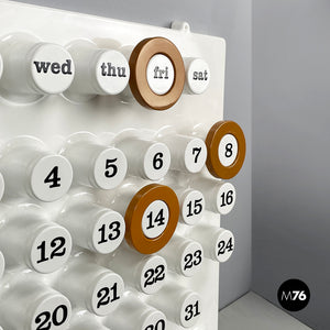 Light brown rings for the perpetual wall calendar by Ring A Date, 2020s