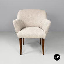 Charger l&#39;image dans la galerie, Armchairs in fabric and wood, 1940s
