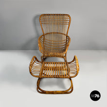 Charger l'image dans la galerie, Armchair and pouf B4 by Tito Agnoli for Bonacina, 1950s
