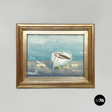 Charger l&#39;image dans la galerie, Oil painting of a boat, 1978
