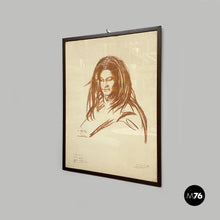 将图片加载到图库查看器，Portrait of a person on paper, 1973
