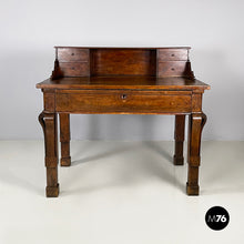 Load image into Gallery viewer, Desk in walnut wood, mid 1800s
