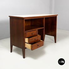 Load image into Gallery viewer, Desk with drawers in wood and formica, 1960s
