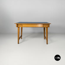 画像をギャラリービューアに読み込む, Desk in blue laminate and wood, 1960s
