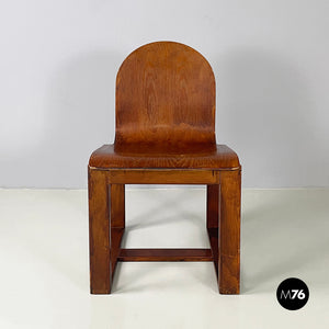 Chair in curved wood, 1950s