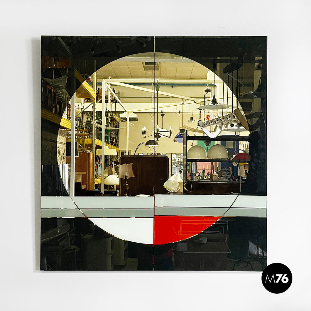 Wall mirror Morphos by Carmi for Acerbis, 1980s