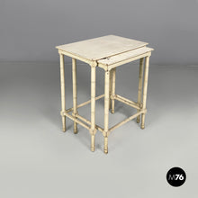 将图片加载到图库查看器，Coffe tables in white wood, 1940s

