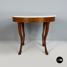 Carica l'immagine nel visualizzatore di Gallery, Dining table in wood and marble, 1930s
