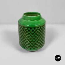Carica l'immagine nel visualizzatore di Gallery, Green ceramic vase, 1960s
