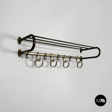 Carica l&#39;immagine nel visualizzatore di Gallery, Metal wall coat rack, 1930s
