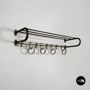 Metal wall coat rack, 1930s