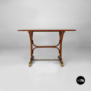 Dining tables in wood and brass, 1930s