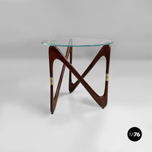 Carica l&#39;immagine nel visualizzatore di Gallery, Coffe table in glass and wood, 1950s
