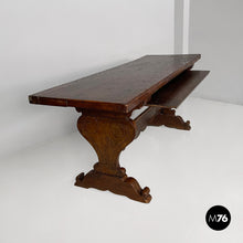 Carica l'immagine nel visualizzatore di Gallery, Wooden refectory dining table, 1700s
