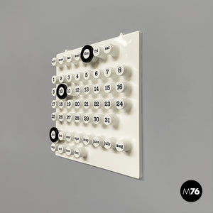 Wall perpetual white calendar by Giorgio Della Beffa for Ring A Date, 2000-2010s