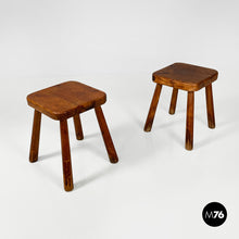Charger l&#39;image dans la galerie, Wooden stools, 1970s
