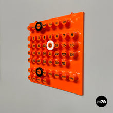 Load image into Gallery viewer, Wall perpetual orange calendar by Giorgio Della Beffa for Ring A Date, 2000-2010s
