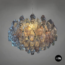 画像をギャラリービューアに読み込む, Chandelier Poliedri by Carlo Scarpa for Venini, 1960s
