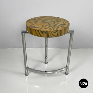 Wooden and metal coffee table, 1970s