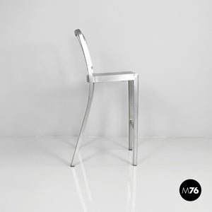 Stool in aluminum Hudson by Philippe Starck for Emeco, 2000s