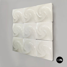 Load image into Gallery viewer, Wall lamps in white plexiglass, 1980s
