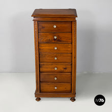 Load image into Gallery viewer, Wooden chest of drawers with bookstand, 1800s

