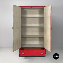 Load image into Gallery viewer, Wooden wardrobe with Murano glass handles, 1930s
