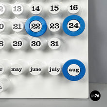 Load image into Gallery viewer, Light blue rings for the perpetual wall calendar by Ring A Date, 2020s
