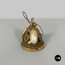Load image into Gallery viewer, Hotel bell in mother-of-pearl and brass, mid 19th century.
