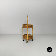 Charger l'image dans la galerie, Bamboo and rattan serving trolley, 1960s
