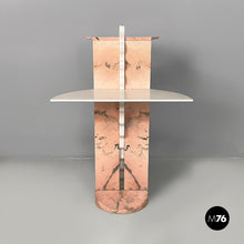 Carica l'immagine nel visualizzatore di Gallery, Display stand in white and pink marble, 1970s
