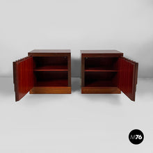 Carica l'immagine nel visualizzatore di Gallery, Bedside tables Norman by Luciano Frigerio for Frigerio of Desio, 1970s
