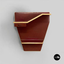 将图片加载到图库查看器，Wall console in burgundy and beige sky, 1950s
