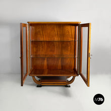 画像をギャラリービューアに読み込む, Display cabinet in wood and glass, 1930s
