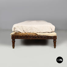 Load image into Gallery viewer, Daybed in fabric and wood, early 1900s
