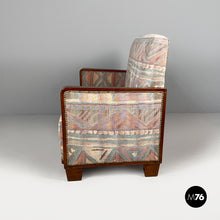 Load image into Gallery viewer, Sofa in fabric and wood, 1930s
