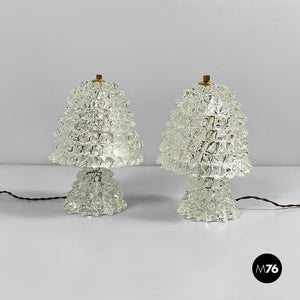 Table lamps by Barovier&Toso, 1950s