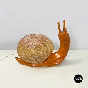 Sculptural table lamp Snail by Marzio Cecchi for Dimensione Fuoco, 1960s